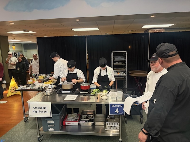Culinary Team at work during the competition.