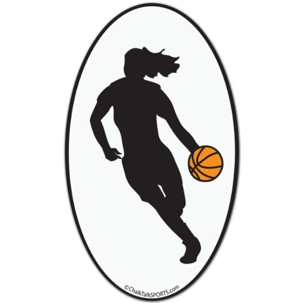 Girls Basketball Sillouette