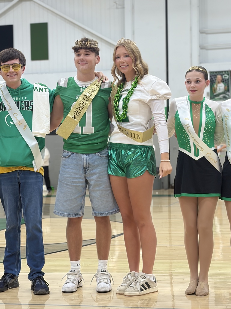 Posed Homecoming King and Queen with two other court members
