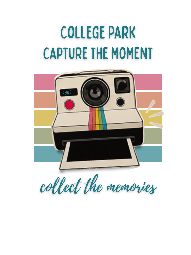Poloriod Camera with workds "Capture the Moment".