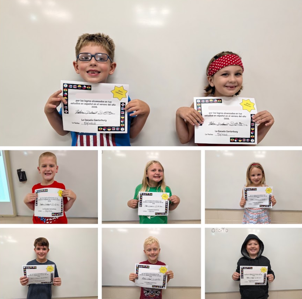 A grid photo showing multiple individual students smiling and holding their certificates.