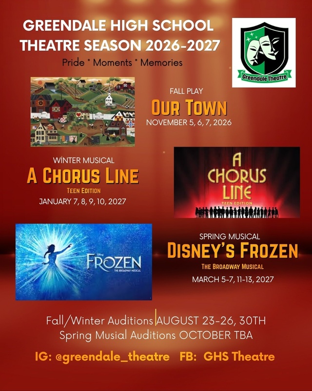 Poster of 2026-2027 Theater Show Dates