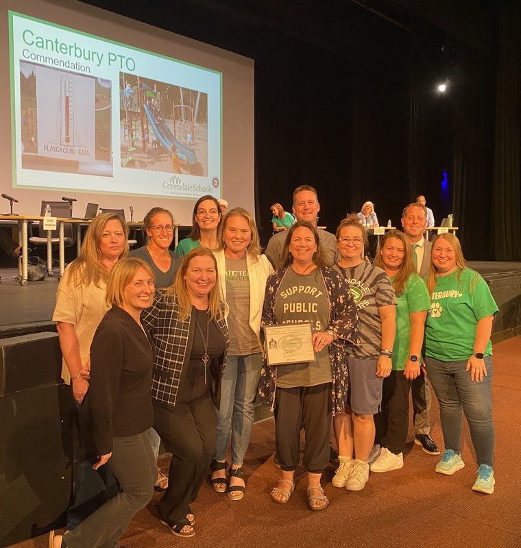 Canterbury PTO Smiling at Annual Meeting