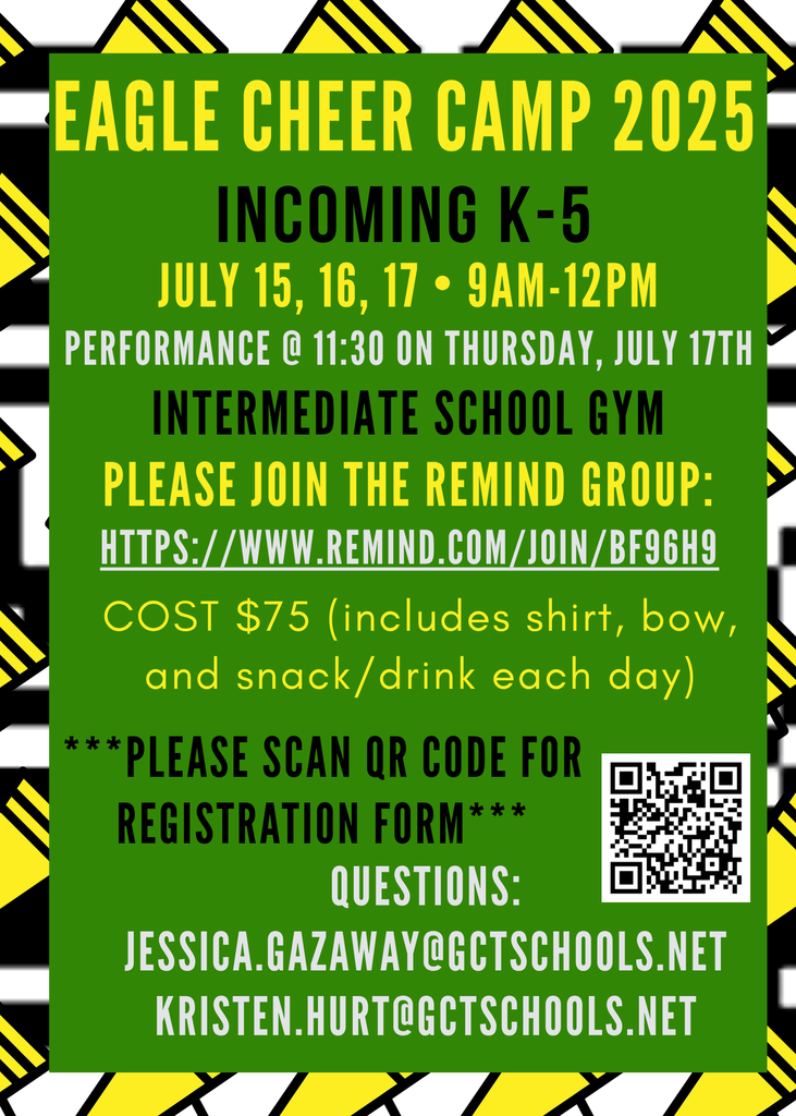 Cheer Camp July 15-17, 2025