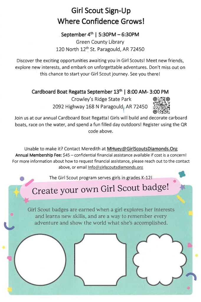 Girl Scouts flyer page 2