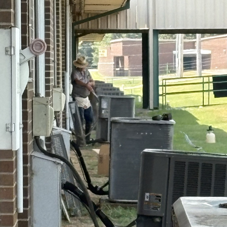 Thank You to our Maintenance staff at GCT. This morning first thing we had a couple air units that needed attention on a hot day. Thanks to our GCT maintenance department we stayed nice and cool inside while they were working & sweating outside. Ty! 