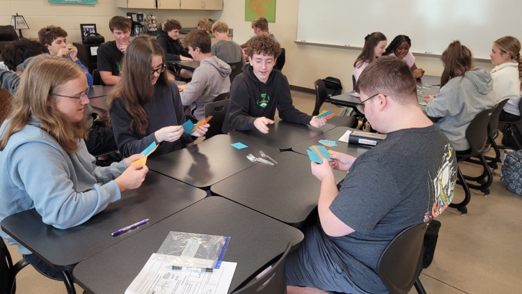 Students working on Math