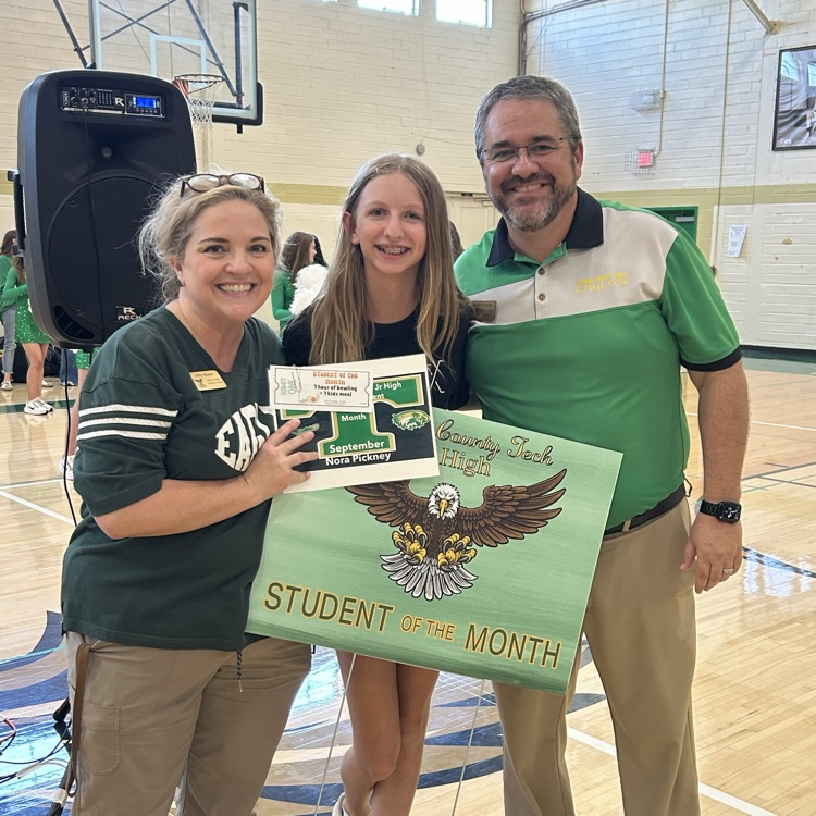 Nora Pickney - GCTJHS 8th Grade Student of the Month 