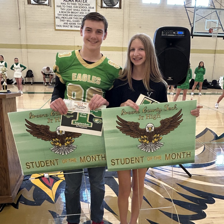 GCTJHS Students of the Month!  