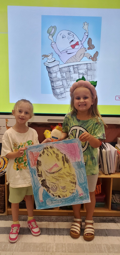 Mrs. Melissa's class learned about making predictions when learning about Humpty Dumpty. Then we finished with partner drawings!