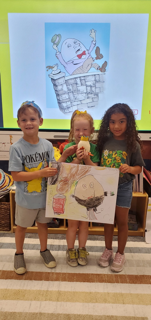 Mrs. Melissa's class learned about making predictions when learning about Humpty Dumpty. Then we finished with partner drawings!