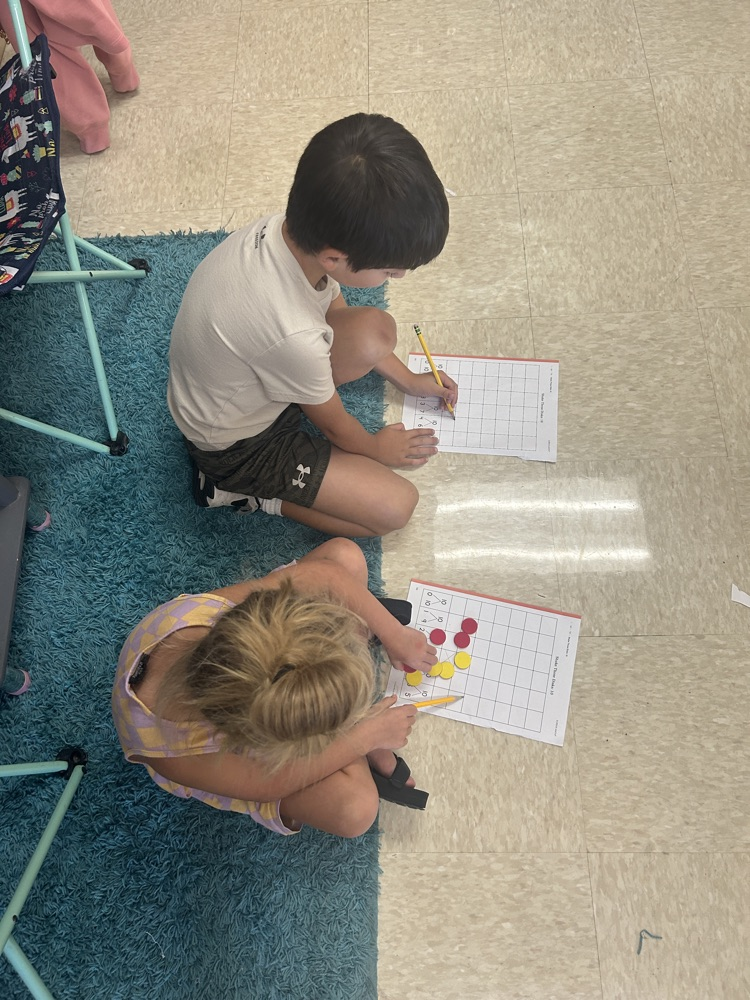 We’re hard at work practicing ways to make 9 & 10! 