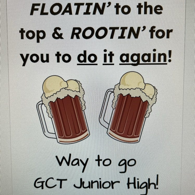 congratulations to students and staff at GCTJHS! for being rated an “A” school by the Arkansas Department of Education!  First “A” rating in GCT School District history!  Great Day To Be A Jr Eagle! 🦅 