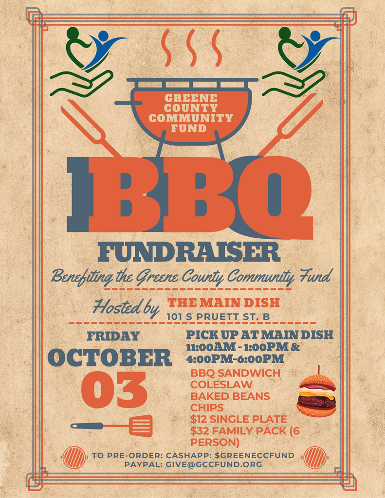 GCCF BBQ Fundraiser Flyer