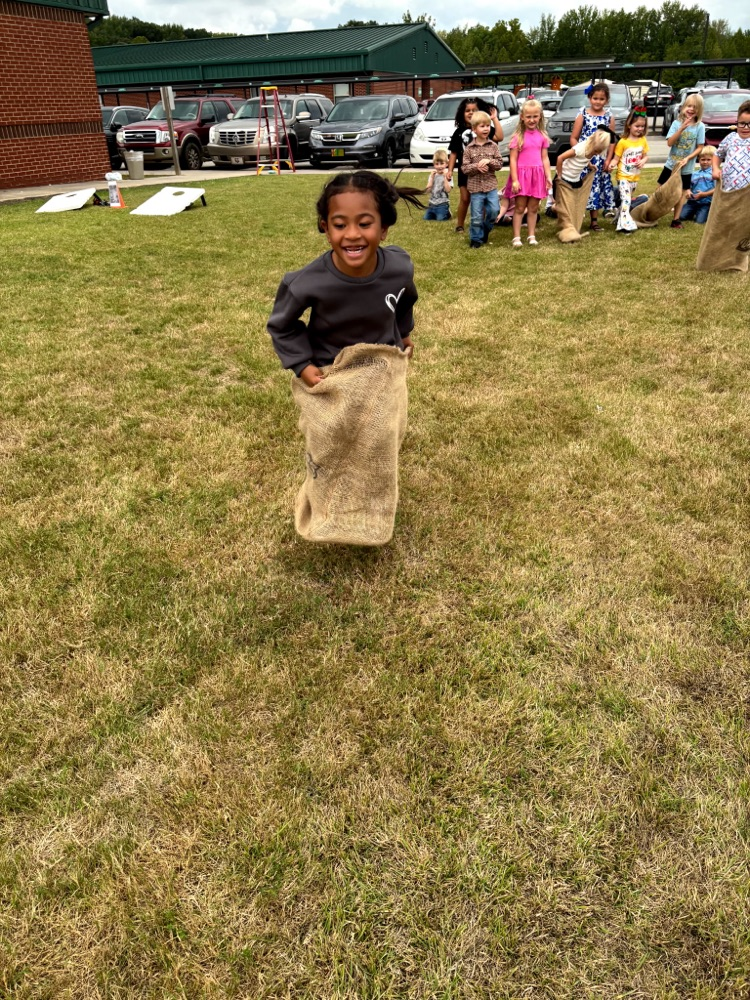 Kindergarten celebrated the end of their Knowledge Unit: Nursery Rhymes & Fables with Nursery Rhyme Olympics