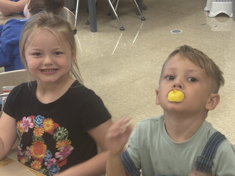 Mrs. Marci’s class learned about our sense of taste today and had a taste test. We shared our opinions and decided we think sweet and sour are our favorites.