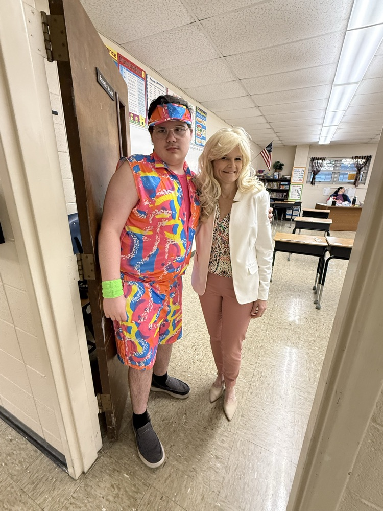 Mrs. McLain and student