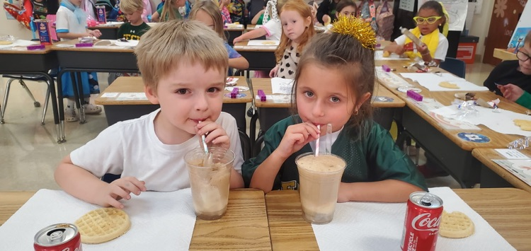 We made it to the Fabulous 50s! Soda floats, Sock Hop, Soda Float questioning, snacks of the 50s and more! Learning in the 50s is fun!!