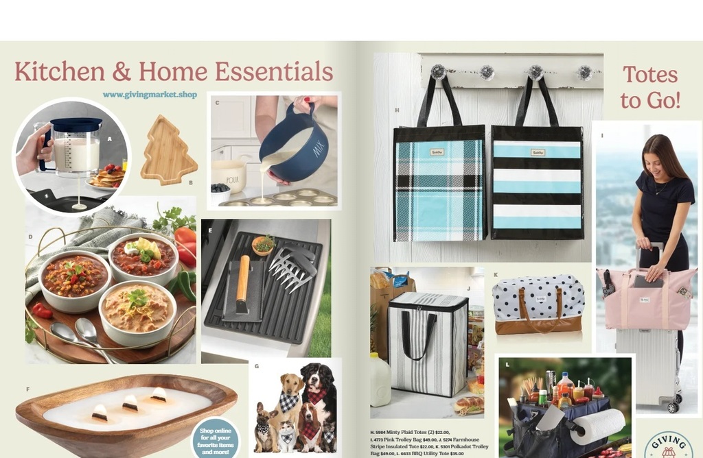 Kitchen and Home Essentials - Catalog Page