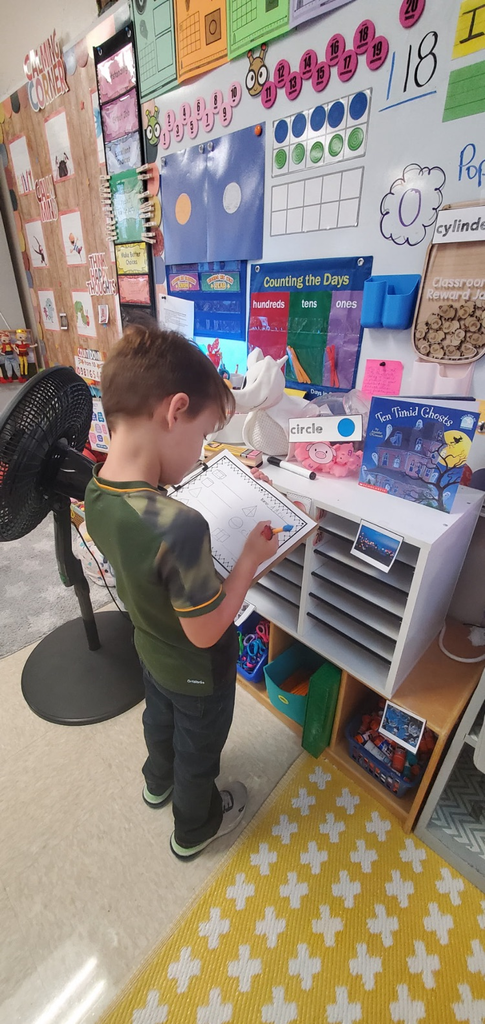 Mrs. Melissa's class made learning math shapes fun with Write The Room 2D/3D Shapes !!