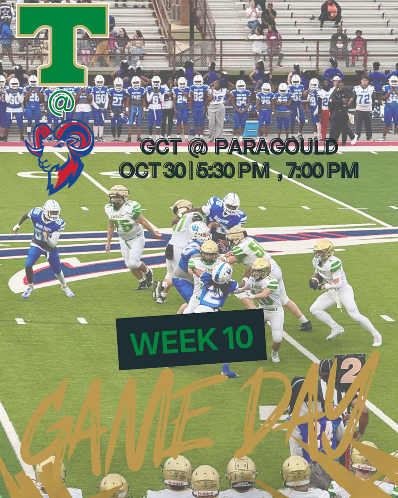 Dark Green and Gold Modern Football Game Day Instagram Post