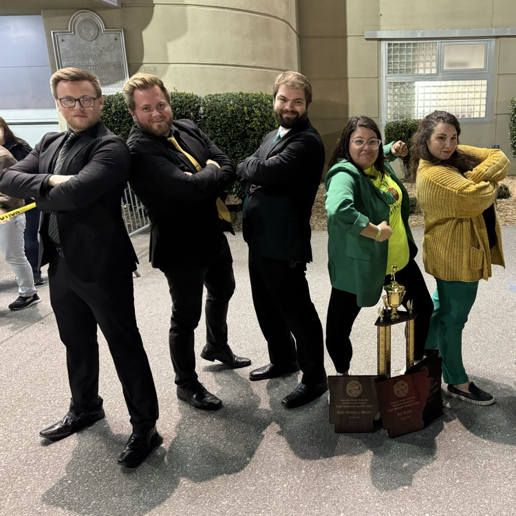 GCT Band: 1st division rating. Highest visual score in 5A. Highest music score in 5A. First in class - State Champs! Great Day To Be An Eagle! 🦅