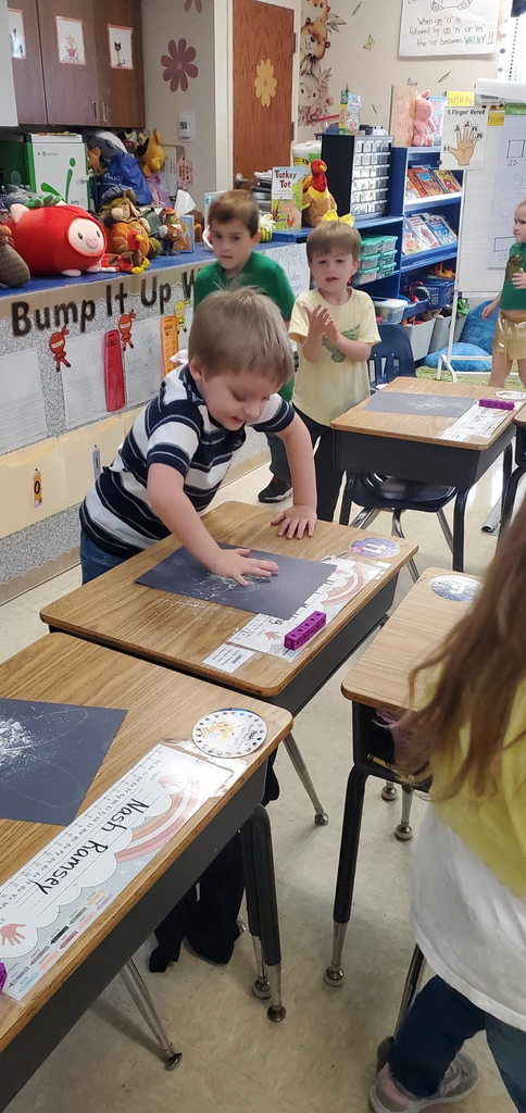Mrs. Melissa's class enjoyed a hands-on experience from our Knowledge Unit on Pollinators... we became the bees and helped spread pollen to everyone's flowers!