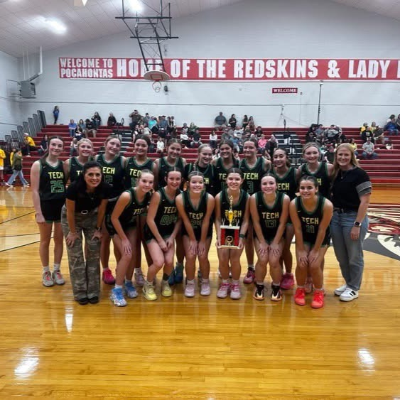 Jr. Girls won the Pocahontas Classic 37–11! So proud of our girls! 🔥🏀