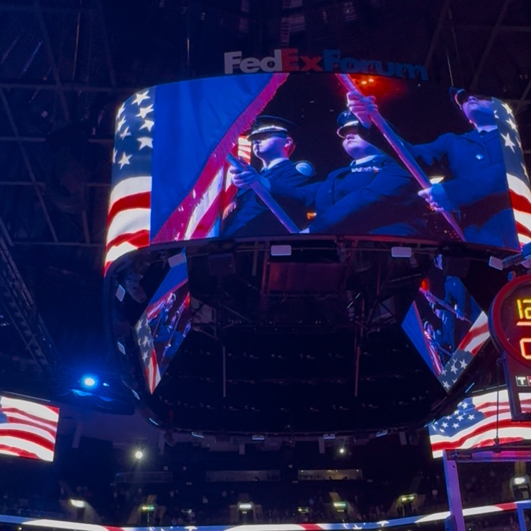 Fun night for GCT JROTC presenting the colors and attending the Memphis Grizzlies Game. Great Day To Be An Eagle! 🦅 