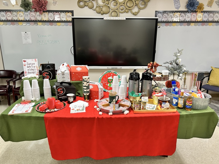 GCT Primary would like to give a BIG shout out to both Scooters and Schadrach’s on Kingshighway for sponsoring 113 teachers/staff members with a warm cup of wonderful  flavored coffee. Merry Christmas 🎄