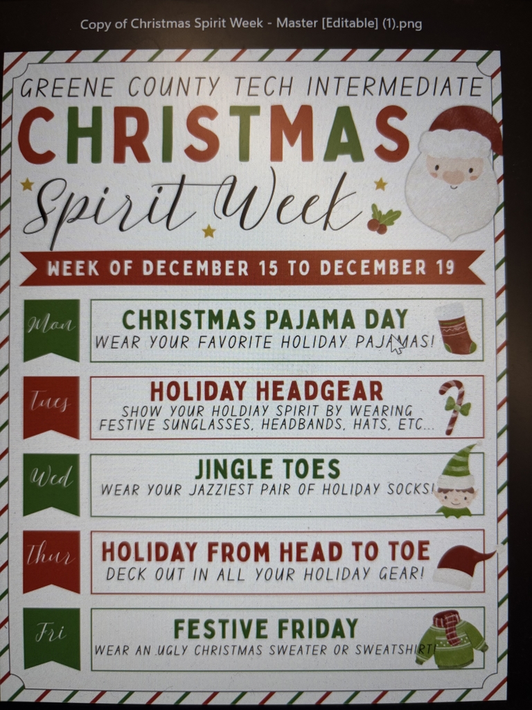 holiday spirit week