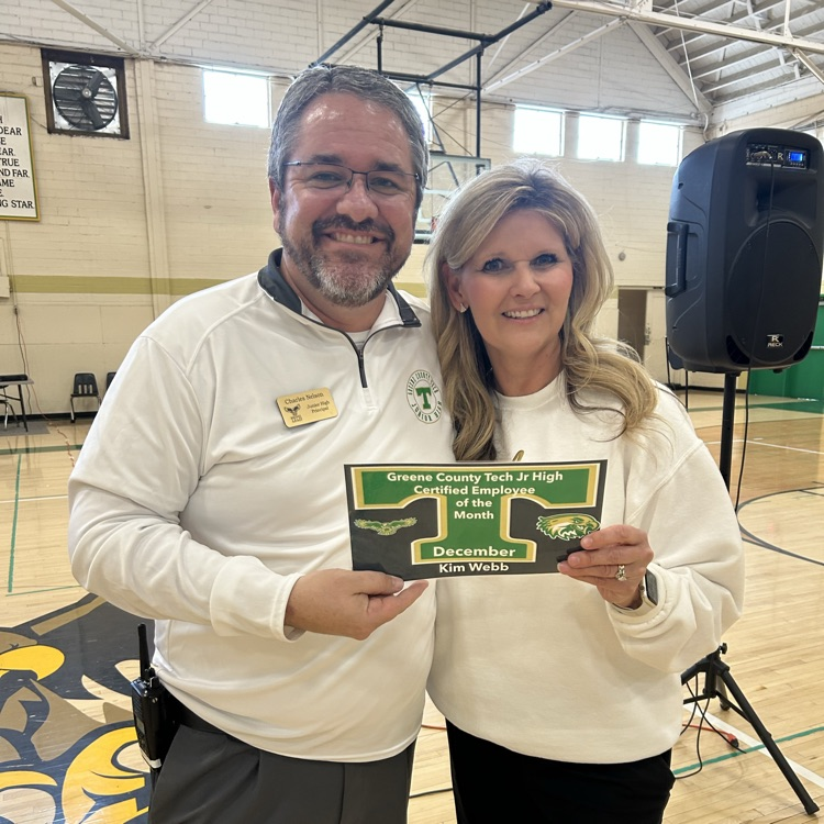 Congrats Mrs Webb - December Teacher of the Month! 