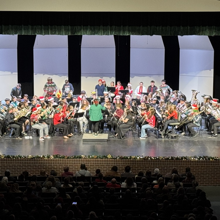 GCT Bands Christmas Concert. Great Day To Be A Concert Band Christmas Eagle! 🦅