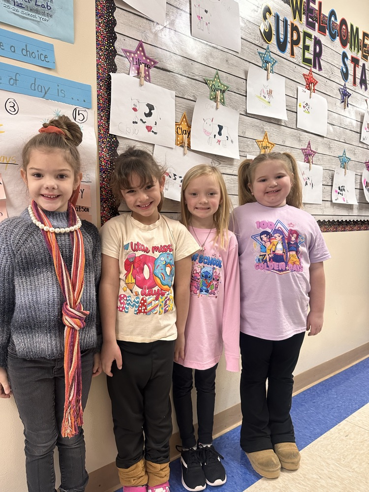 100th day of Kindergarten celebration in Mrs. Shelley's class.