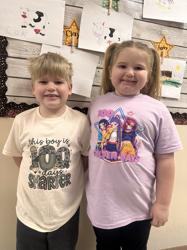 100th day of Kindergarten celebration in Mrs. Shelley's class.