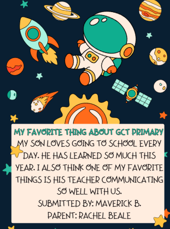 My favorite thing about GCT Primary
