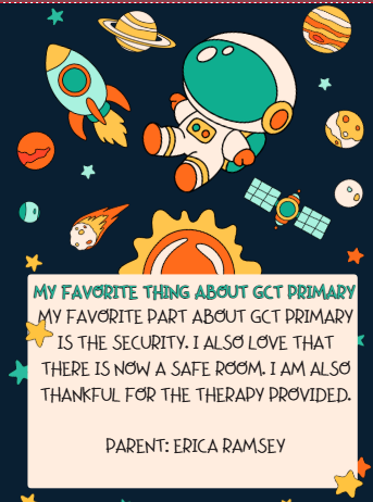 My facvorite thing about GCT Primary: