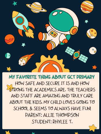 My favorite thing about GCT Primary