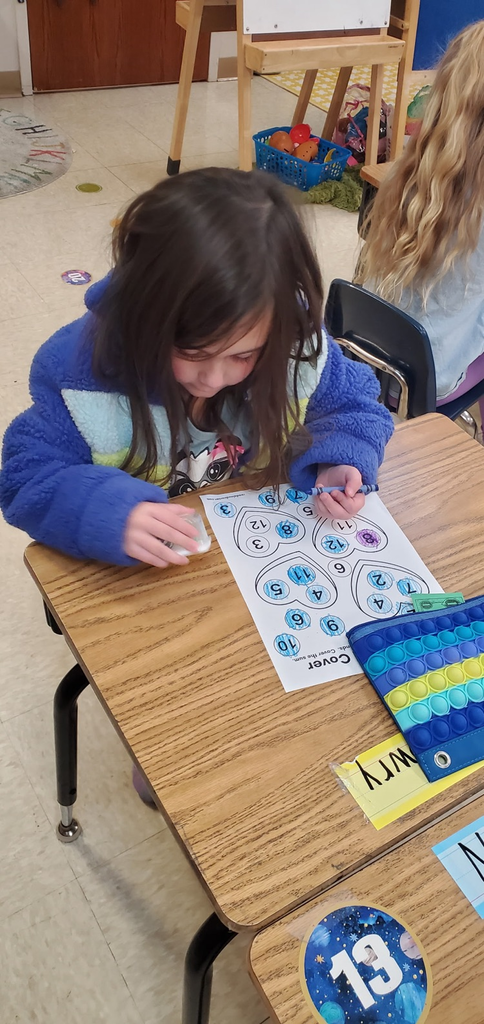 Mrs. Melissa's class took some time to Shake it Up in math... shaking dice to combine addends to find the sum and then color!! 