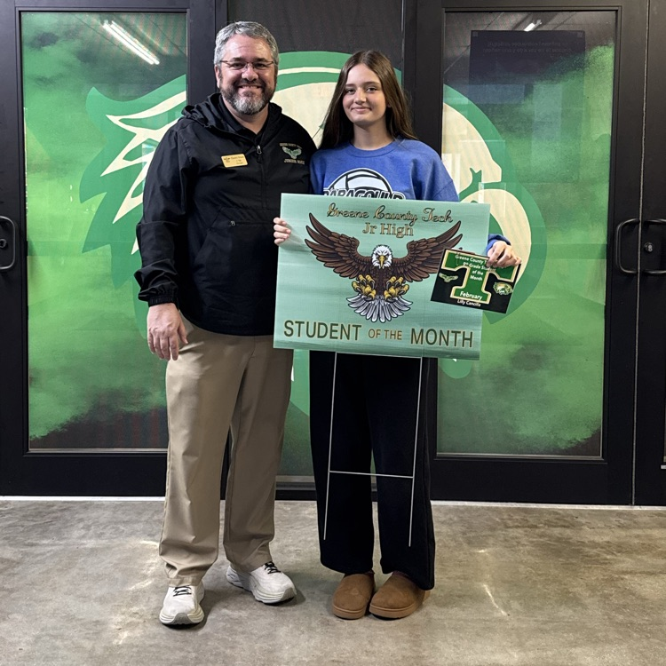 Congrats GCTJHS Students of the Month! 8th - Bennett Johnson & 9th - Lilly Canciilla! Great Day To Be A Jr Eagle! 🦅