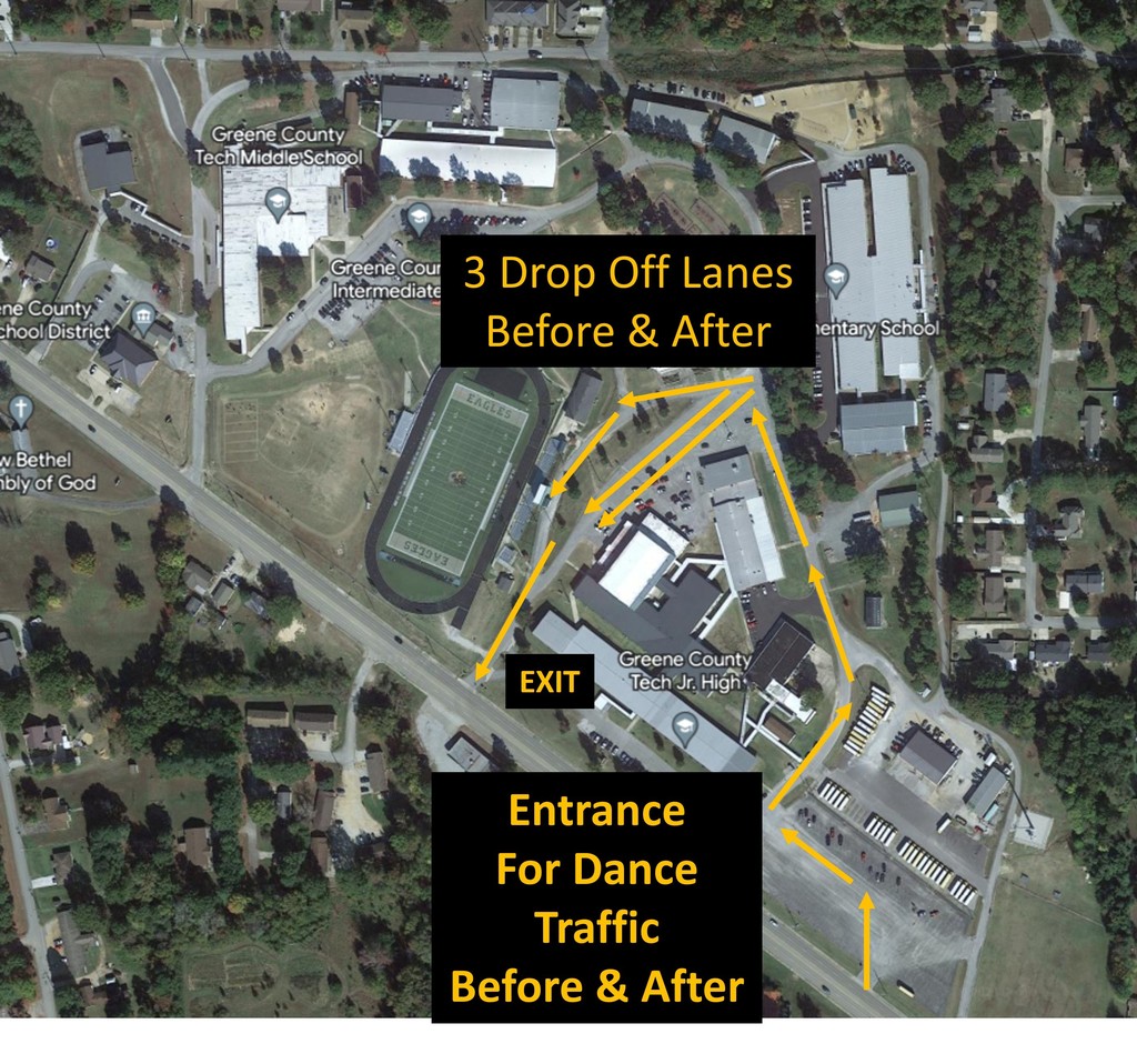 Traffic Flow for Jr High Dance tonight 6:00 - 8:00. $5 entrance. Come have some fun with friends before Spring Break begins!