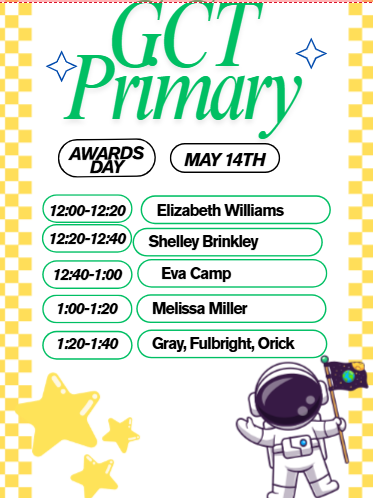 2025 Awards Day Schedule