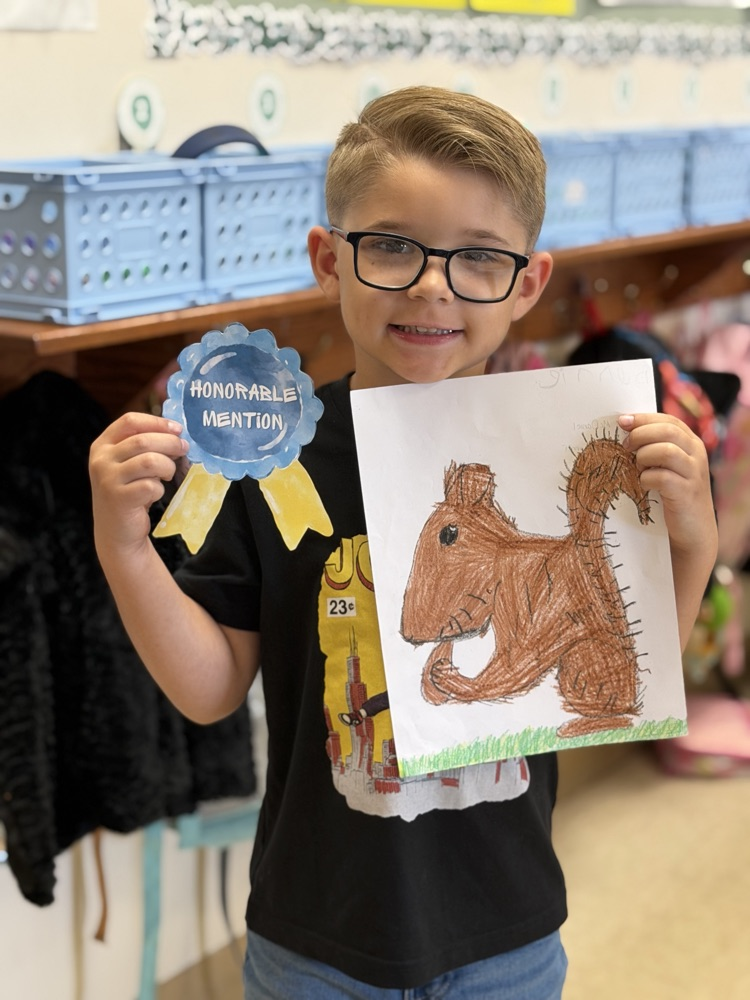  honorable mention for art contest 