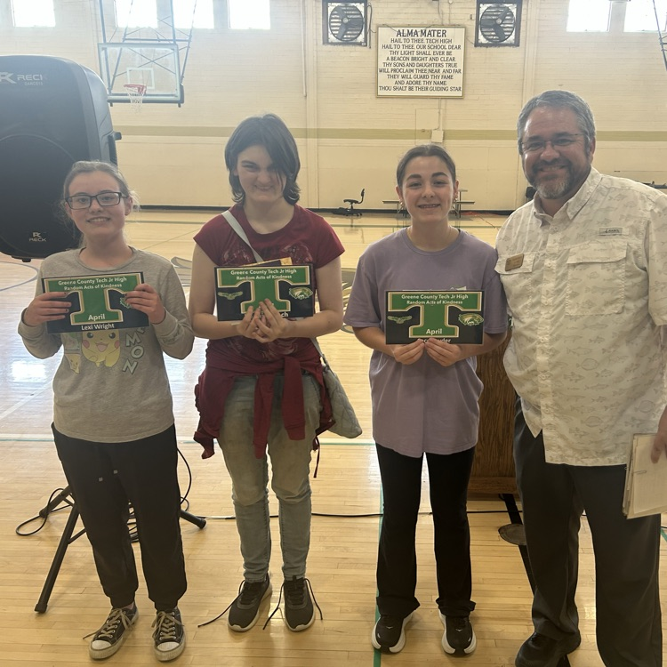 Congrats GCTJHS Random Acts of Kindness Winners for April: Lexi Wright, Bonnie Roach, Cici Snyder, Mariah Gray, Joaquin Jaramillo, Liam Cole, Korbin Stewart & Maks Speer. Great Day To Be A Jr Eagle! 🦅 