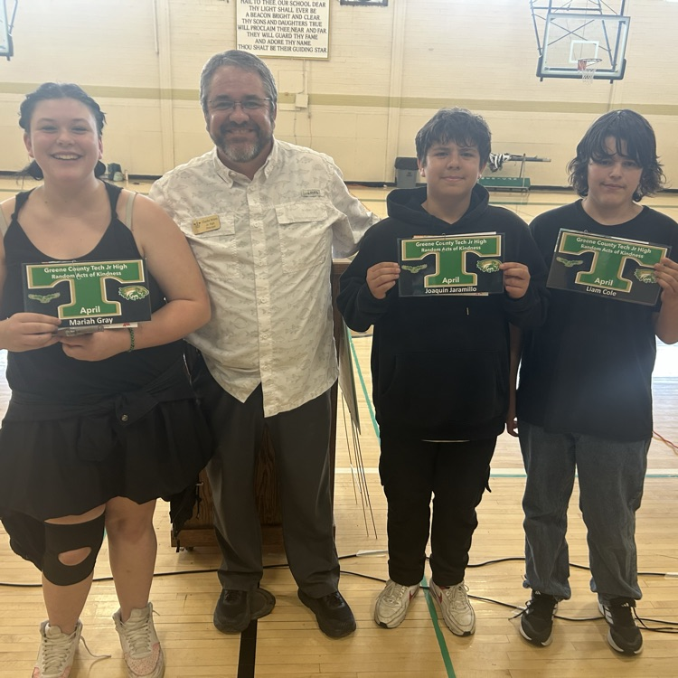 Congrats GCTJHS Random Acts of Kindness Winners for April: Lexi Wright, Bonnie Roach, Cici Snyder, Mariah Gray, Joaquin Jaramillo, Liam Cole, Korbin Stewart & Maks Speer. Great Day To Be A Jr Eagle! 🦅 