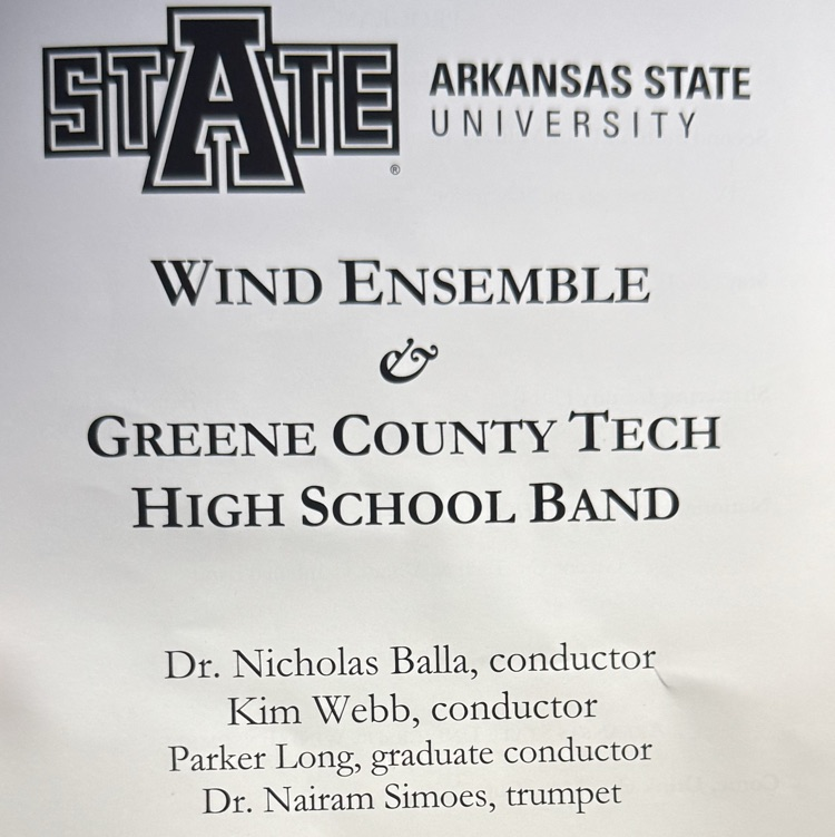 GCT Band, you guys are amazing! Great concert in conjunction with the ASTATE Wind Ensemble. You showed why it is a great day to be an Eagle! 🦅