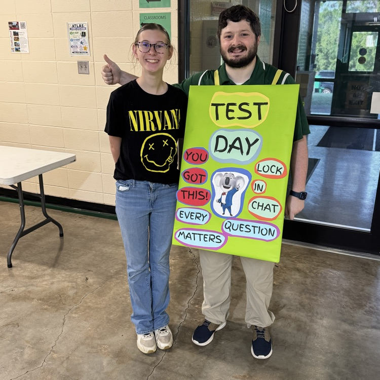 Thank You to Delta and Martin (our partners in education) for providing donuts on our first day of testing!  also Ty Mr Moon for helping to motivate this morning!  Great Day To Be A Jr Eagle! 🦅 