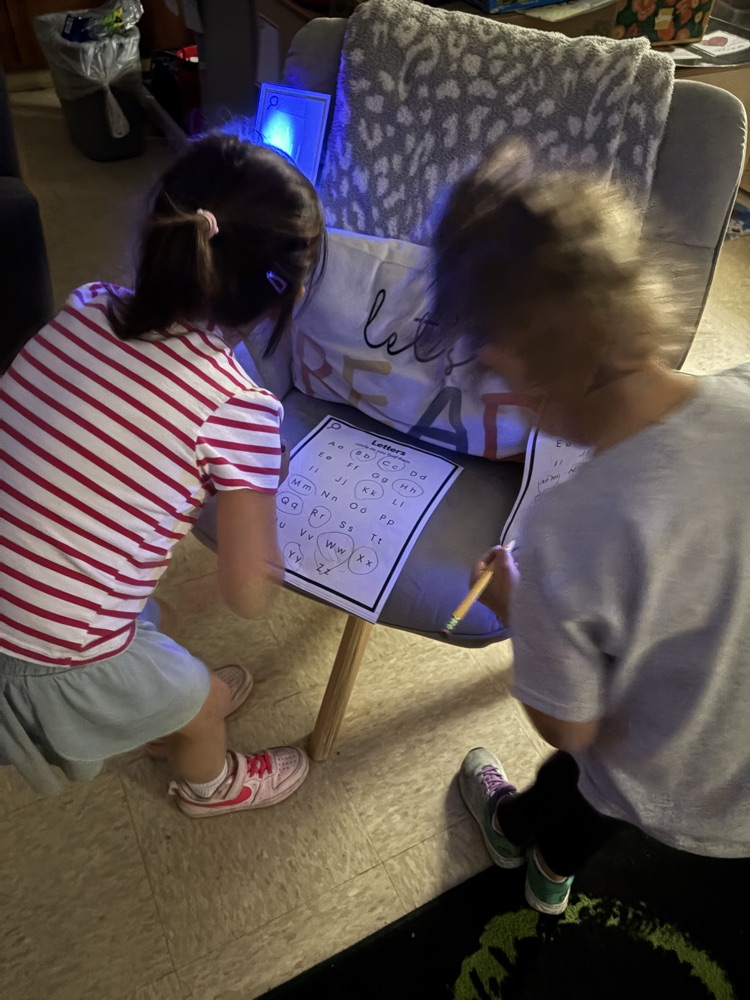 blue light scavenger hunt