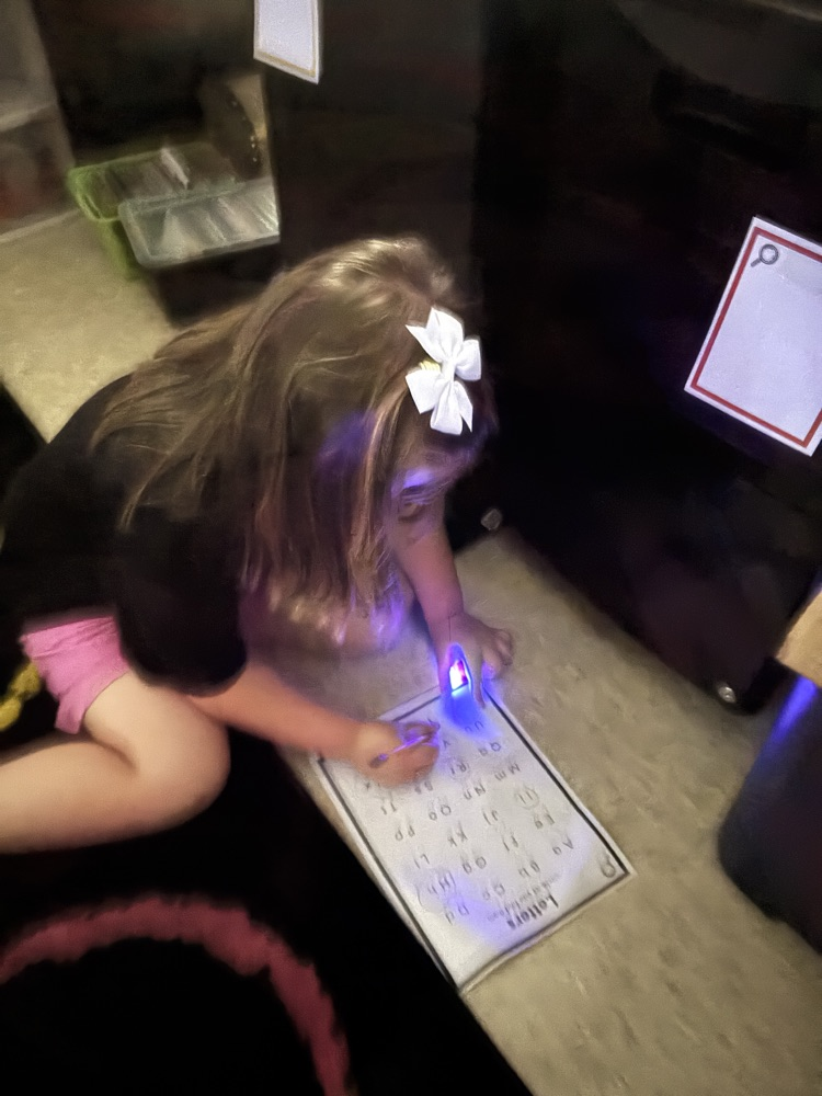 blue light scavenger hunt