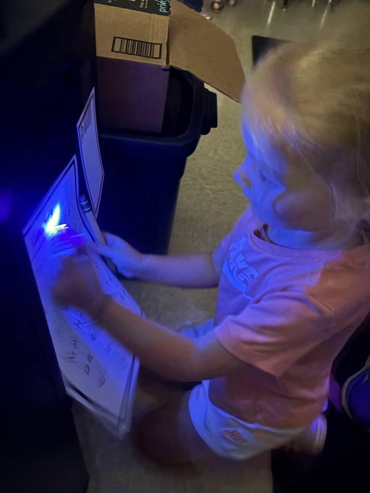 blue light scavenger hunt